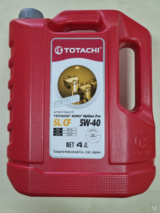 Синтетическое моторное масло 5W40 TotachiNIRO OPTIMA PRO SL/CF 4 литра #1