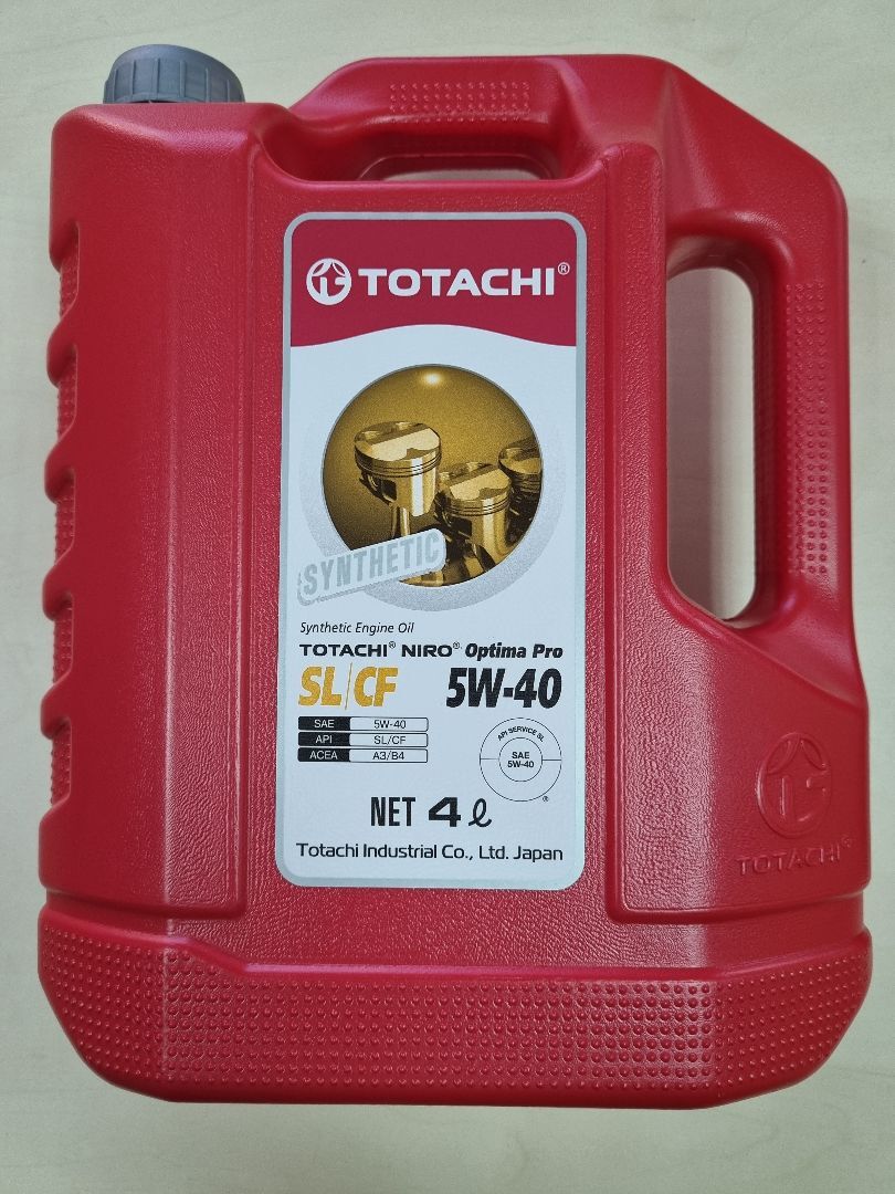 Синтетическое моторное масло 5W40 TotachiNIRO OPTIMA PRO SL/CF 4 литра