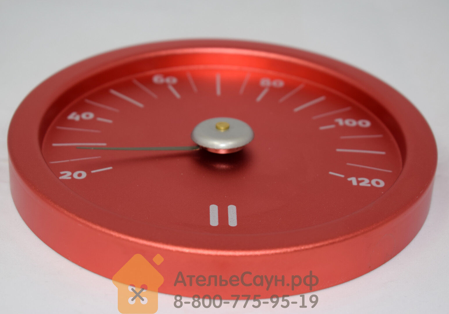 Термометр для сауны Tammer-Tukku Rento алюминиевый (огненно-красный, арт. 308204) 4
