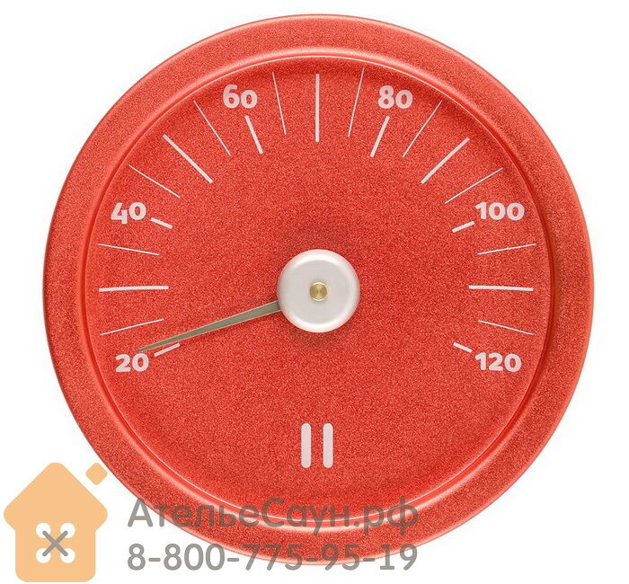 Термометр для сауны Tammer-Tukku Rento алюминиевый (огненно-красный, арт. 308204) 5