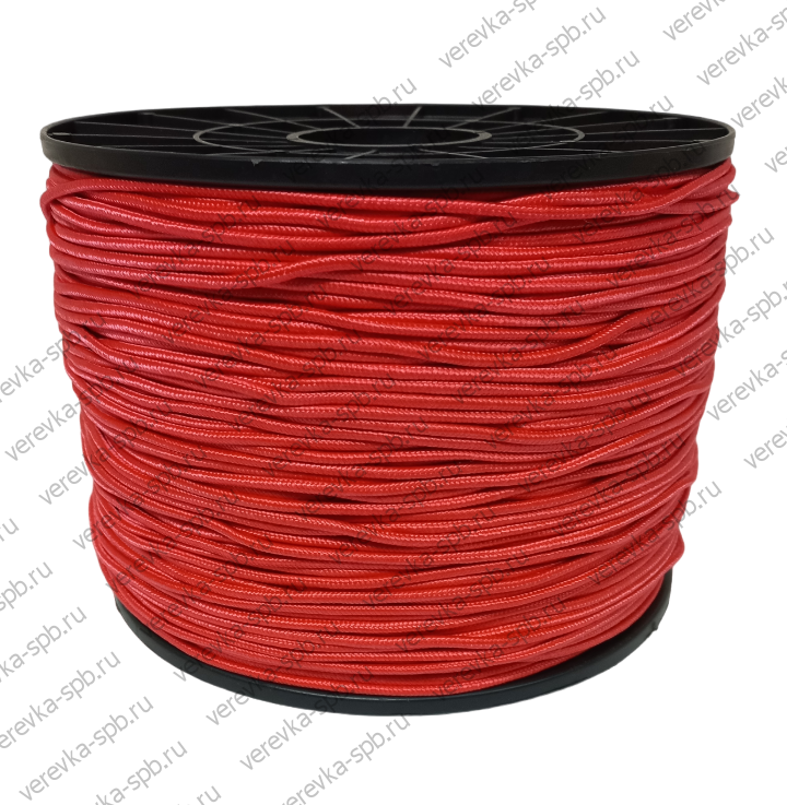 Веревка 3 мм, 500 м, полипропиленовая плетеная, цветная , нагрузка 75 кгc