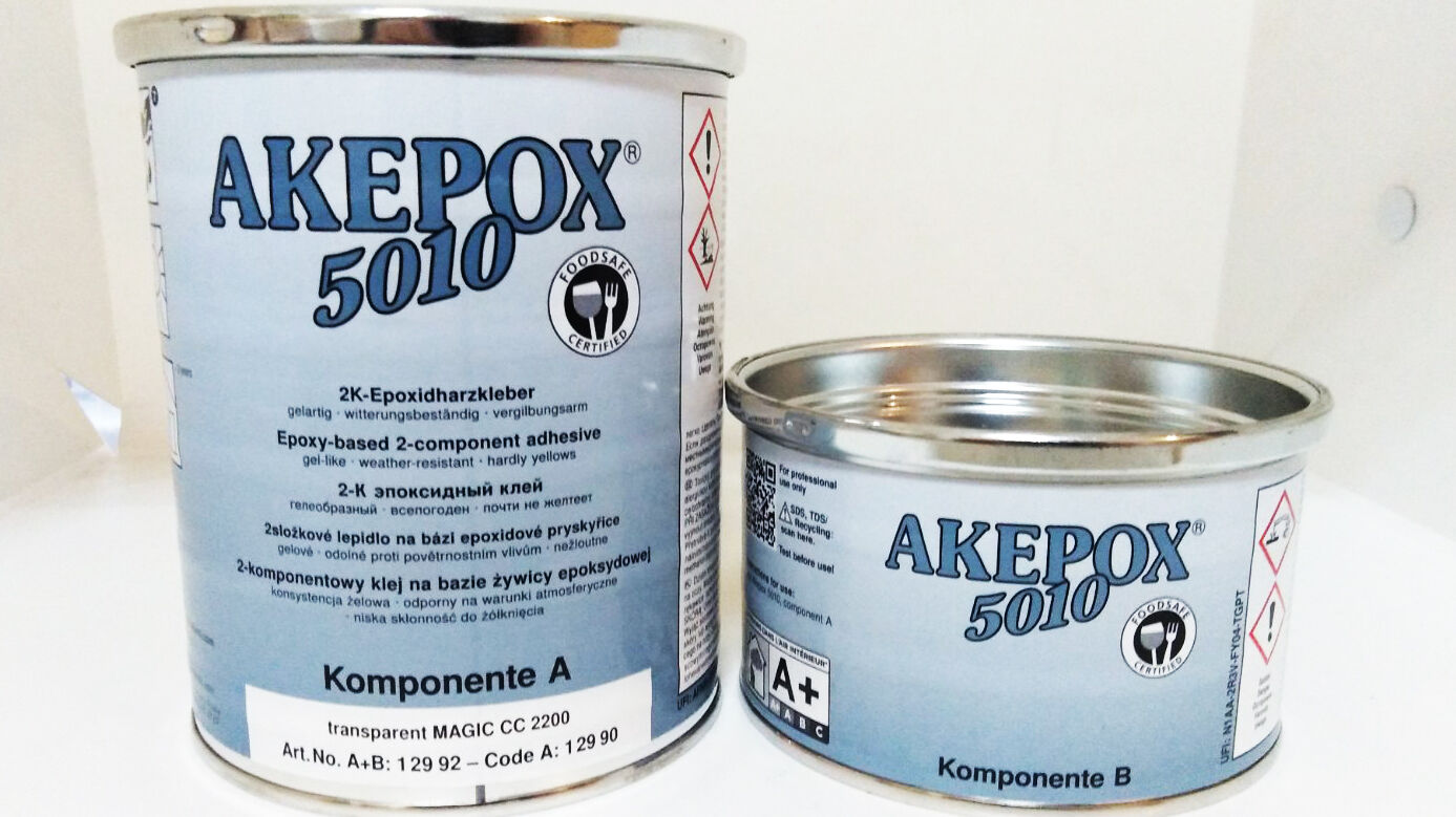 Клей эпоксидный Аkemi Akepox 5010 (Акепокс 5010) цвет молочно-прозрачный, желеобразный, 1 кг #1