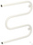 Полотенцесушитель водяной Сунержа М-образный+ 600х600 Матовый белый #1