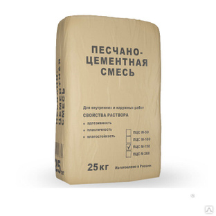 Цементно-песчаная смесь ЦПС М150, 25 кг 