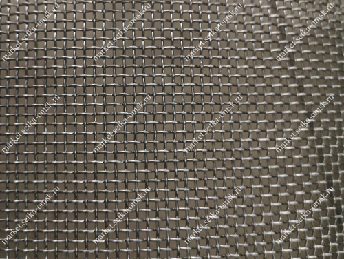 Сетка тканая нержавеющая 6,0х6,0х1,2 мм в рулоне 1х30 м не рифленая