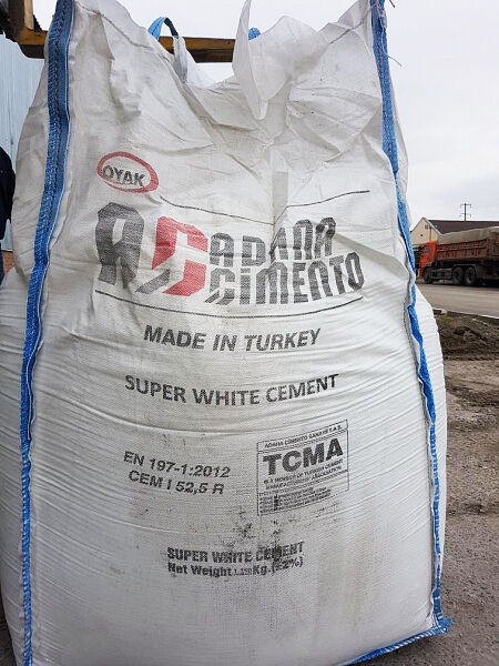Цемент Портландцемент белый CEM I 52,5 R (ПЦБ 1-500-Д0) OYAK (ADANA) в биг-бэге 1500 кг OYAK, ADANA (Турция)