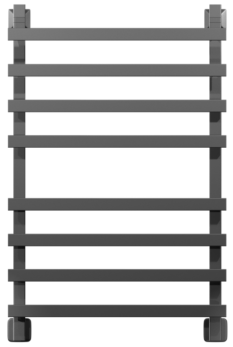 Двин F plaza 80/50, чёрный матовый водяной полотенцесушитель шириной 510 - 600 мм