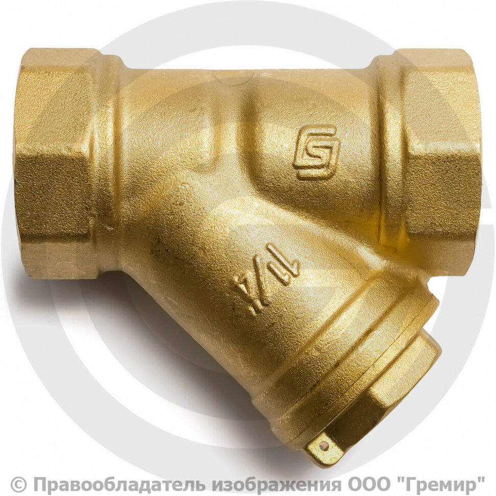 Фильтр сетчатый латунный Ду-32 (1 1/4") Ру-20 ВР (ВН) (Т