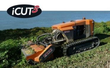 Косилка - робот iCUT3 Extra с возможностью сужения колеи дистанционно, усиленные стандартные траки