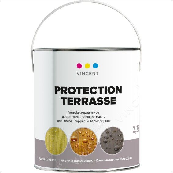 Масло защитное Vincent Protection Terrasse 0.9 л для дерева