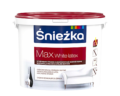 Краска Sniezka MAX WHITE LATEX 1.0л.