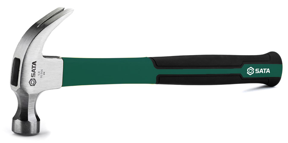 Молоток-гвоздодер SATA с фибергласовой рукояткой 0,45кг