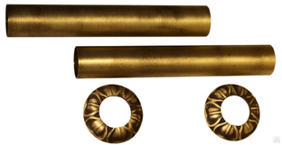 Комплект декоративных трубок и розеток D 25,2/L160 мм латунь RETROstyle 