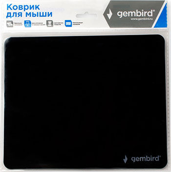 Коврик для мыши Gembird MP-BASIC чёрный размеры 220*180*0 5 мм ультратонкий