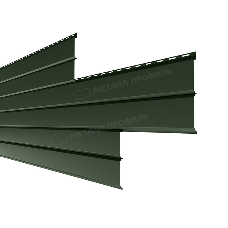 Сайдинг МЕТАЛЛ ПРОФИЛЬ Lбрус-XL-В-14х335 (VikingMP E-20-0.5) цвет Бутылочно-зеленый